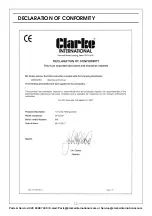 Preview for 11 page of Clarke CFC500F Operating & Maintenance Instructions