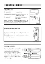 Preview for 5 page of Clarke CHD500 Operating & Maintenance Instructions