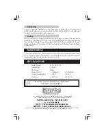 Preview for 7 page of Clarke CHG 1500B Operating & Maintenance Instructions