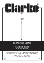 Предварительный просмотр 1 страницы Clarke CHT399 Operation & Maintenance Instructions