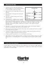 Предварительный просмотр 4 страницы Clarke CHT399 Operation & Maintenance Instructions