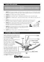 Предварительный просмотр 3 страницы Clarke CHT401 Operation & Maintenance Instructions