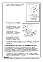 Preview for 8 page of Clarke CHT637 Operating & Maintenance Instructions