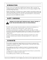 Preview for 2 page of Clarke CIG81015 Assembly Instructions Manual