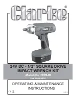 Clarke CIR24B Operating & Maintenance Instructions preview