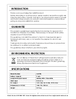 Preview for 2 page of Clarke CLIPPJS Operation & Maintenance Instructions Manual