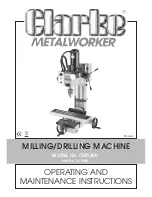 Preview for 1 page of Clarke CMD300 Operating And Maintenance Instructions Manual