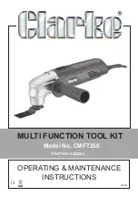 Clarke CMFT250 Operating & Maintenance Instructions предпросмотр