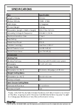 Preview for 16 page of Clarke CMFT250 Operating & Maintenance Instructions