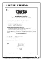 Preview for 19 page of Clarke CMFT250 Operating & Maintenance Instructions