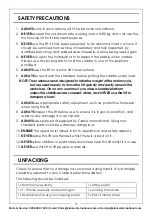 Preview for 3 page of Clarke CML5 Operation, Maintenance & Instruction Manual