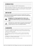 Предварительный просмотр 2 страницы Clarke CMS10S2 Operation & Maintenance Instructions Manual