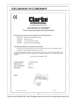 Предварительный просмотр 27 страницы Clarke CMS10S2 Operation & Maintenance Instructions Manual