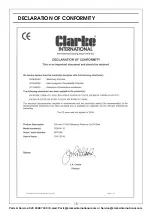 Предварительный просмотр 15 страницы Clarke CON14110 Operation & Maintenance Instructions Manual