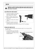 Предварительный просмотр 8 страницы Clarke CONRHD720 Operation & Maintenance Instructions Manual