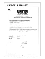 Предварительный просмотр 14 страницы Clarke CONRHD720 Operation & Maintenance Instructions Manual