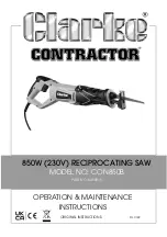 Предварительный просмотр 1 страницы Clarke CONTRACTOR 6459015 Operation & Maintenance Instructions Manual