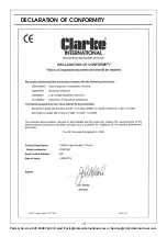 Preview for 19 page of Clarke CONTRACTOR CON1050B Operating & Maintenance Instructions