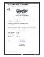 Предварительный просмотр 19 страницы Clarke Contractor CON15 Operating & Maintenance Instructions