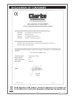 Preview for 13 page of Clarke CONTRACTOR CON300 Operating And Maintenance Instructions Manual