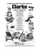 Preview for 16 page of Clarke CONTRACTOR CON800 Operating & Maintenance Instructions