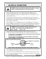 Предварительный просмотр 7 страницы Clarke CONTRACTOR CON850 Operating And Maintenance Instructions Manual