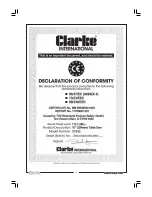 Предварительный просмотр 31 страницы Clarke Contractor CTS12 Operating & Maintenance Manual