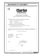 Preview for 15 page of Clarke cp185 Operating & Maintenance Instructions