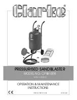 Clarke CPSB100B Operation & Maintenance Instructions Manual preview