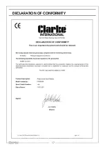 Preview for 17 page of Clarke CPSB200 Operation & Maintenance Instructions Manual