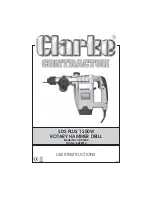 Clarke CRD1250 User Instructions preview