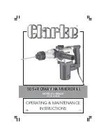 Clarke CRD620 Operating & Maintenance Instructions предпросмотр