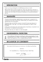 Preview for 2 page of Clarke CRT 40 User Instructions