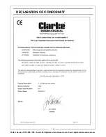 Предварительный просмотр 19 страницы Clarke CS48 Operation & Maintenance Instructions Manual