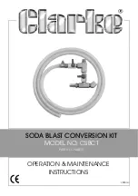 Clarke CSBCT Operation & Maintenance Instructions Manual preview