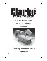 Предварительный просмотр 1 страницы Clarke CSS 300 Operating And Maintenance Instruction Manual