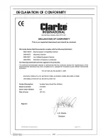 Предварительный просмотр 22 страницы Clarke CSS400C Operation & Maintenance Instructions Manual