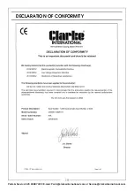 Preview for 19 page of Clarke CSW13T Operating & Maintenance Instructions