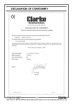 Preview for 11 page of Clarke CTJ2000A Operating & Maintenance Instructions