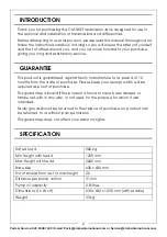 Предварительный просмотр 2 страницы Clarke CTJ30 Operation And Maintenance Instructions