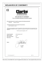 Предварительный просмотр 11 страницы Clarke CTJ30 Operation And Maintenance Instructions