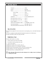 Предварительный просмотр 4 страницы Clarke CTS11 Operating & Maintenance Instructions