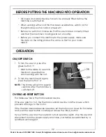 Preview for 22 page of Clarke CTS13L Operation & Maintenance Instructions Manual