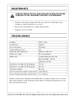 Preview for 27 page of Clarke CTS13L Operation & Maintenance Instructions Manual