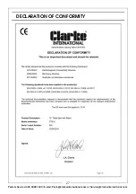 Предварительный просмотр 27 страницы Clarke CTS15 Operation & Maintenance Instructions Manual