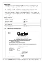 Предварительный просмотр 4 страницы Clarke CTS4000B Instructions