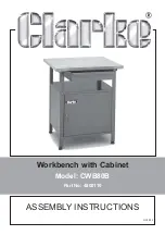 Clarke CWB80B Assembly Instructions Manual preview