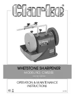 Preview for 1 page of Clarke CWS200 Operation & Maintenance Instructions Manual