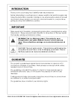 Preview for 2 page of Clarke CWS200 Operation & Maintenance Instructions Manual