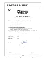 Preview for 19 page of Clarke CWS200 Operation & Maintenance Instructions Manual